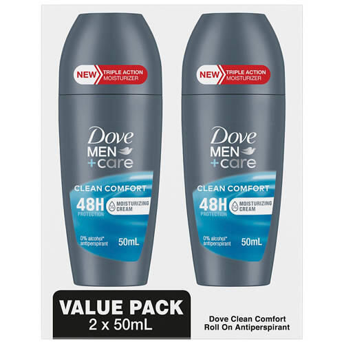 Assorted Men's and Women's Anti-Perspirant Roll on Deodorant 2 Pack 50ml
