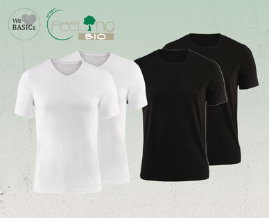 WE LOVE BASICS Herren-Unterhemd, Doppelpkg.