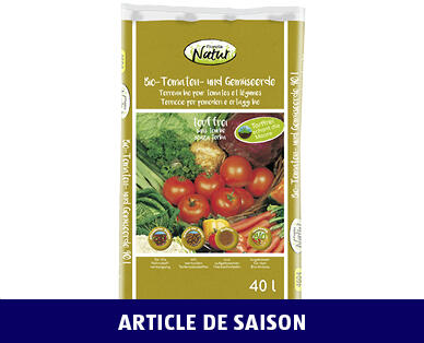 FLORELIA NATUR 
 TERREAU BIO POUR TOMATES/LÉGUMES