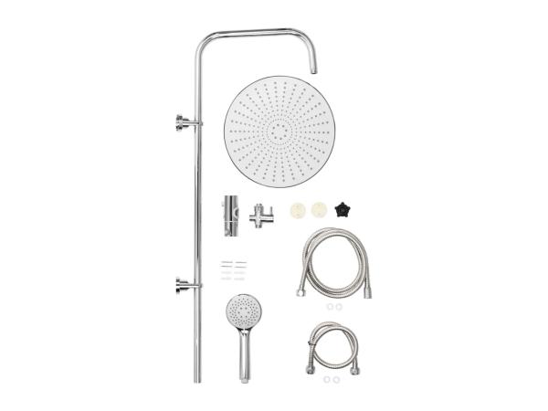 Livarno Home XXL Shower Riser Set - Chrome