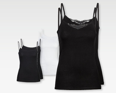 Camicia da notte con spalline da donna SKIN TO SKIN