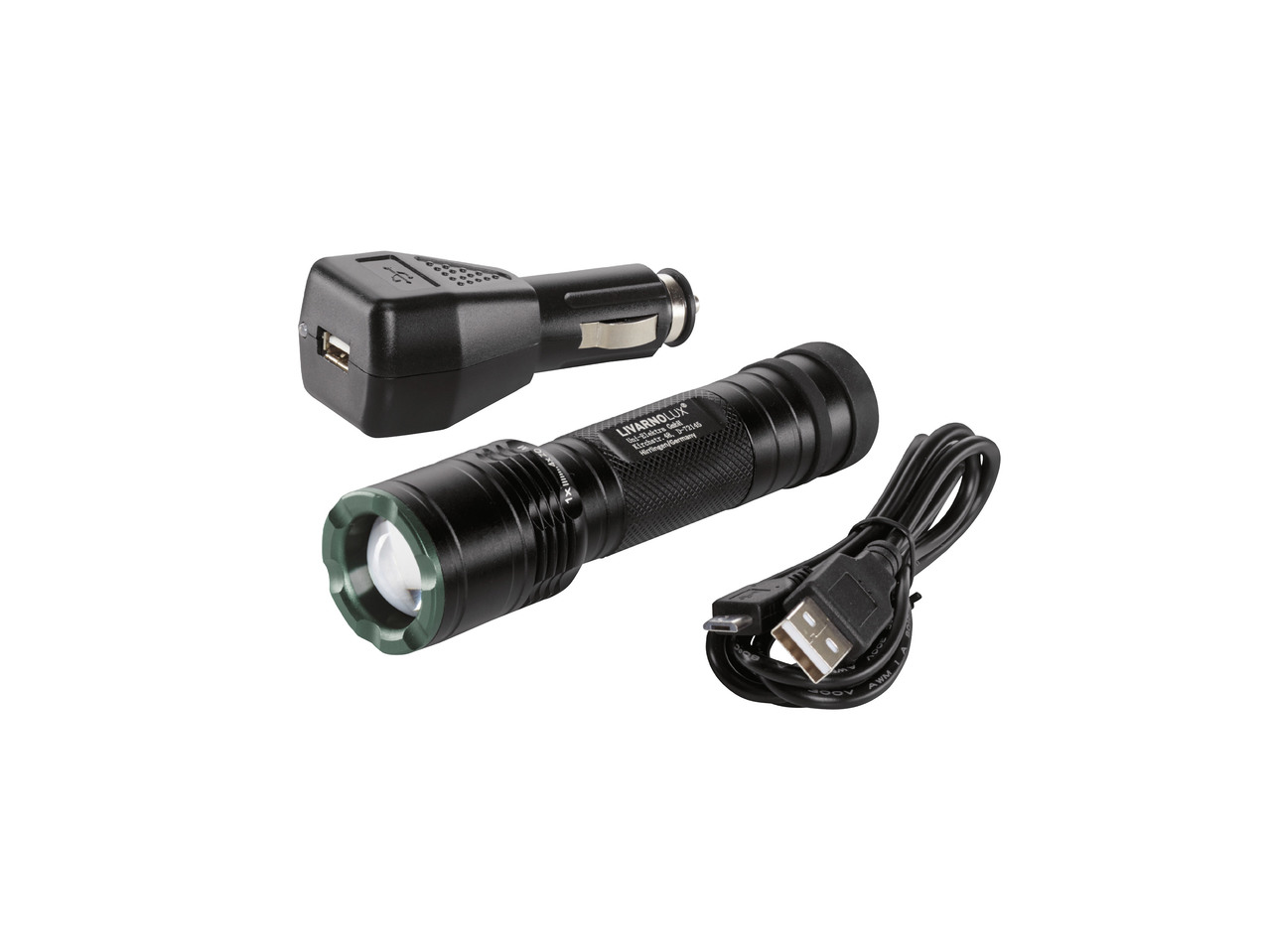 LED kapesní svítilna s powerbankou
