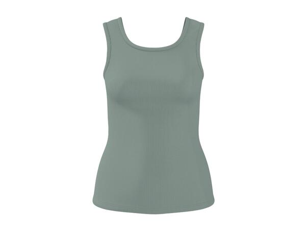 Esmara Ladies' Green & Grey Vest Tops - 2 Pack