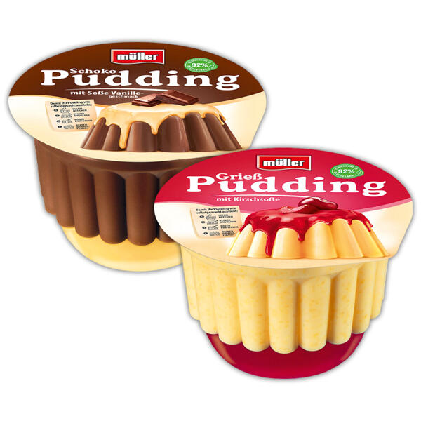 Pudding mit Soße