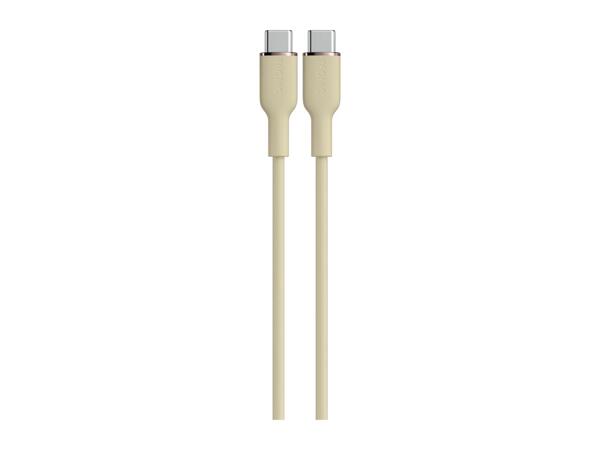 Tronic 1m USB 2.0 Connector, USB-C to USB-C Charging & Data Transfer Cable - Beige