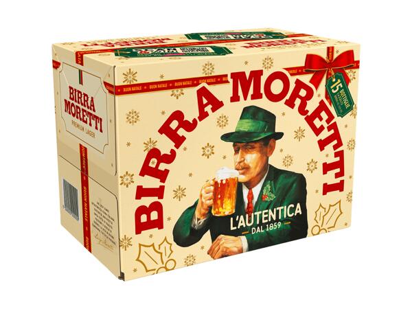 Bière Moretti édition Noël