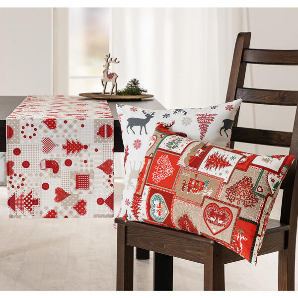 Weihnachts-Tischwäsche oder -Kissenhülle