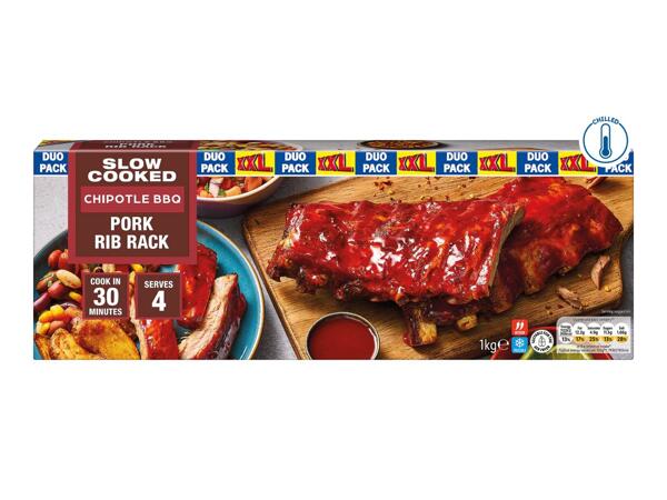 XXL Chipotle BBQ Pork Rib Rack - Duo Pack