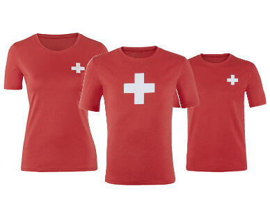 MAGLIETTA CON CROCE SVIZZERA DA DONNA/UOMO/BAMBINO