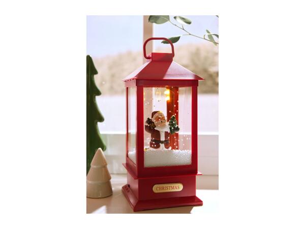 Livarno Home Red LED Musical Snowing Lantern