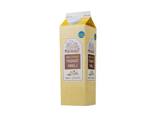 Yoghurt, vanilj