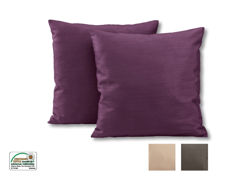 Housses de coussin, lot de 2