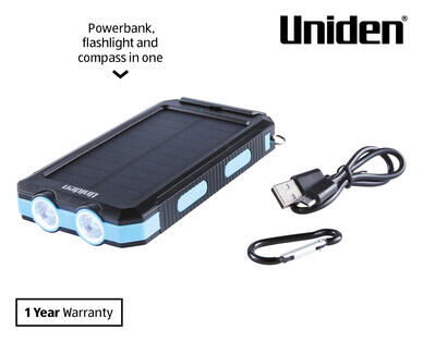 Uniden SPB80 Portable Solar Powerbank