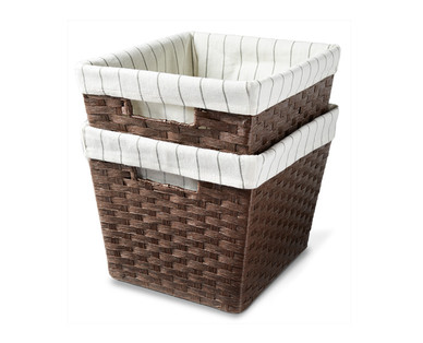 Huntington Home Paper Rope Basket with Liner