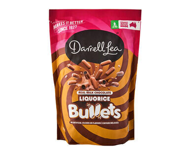Darrell Lea Milk Chocolate Liquorice Bullets 750g