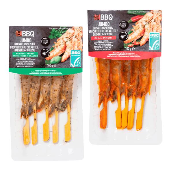 BBQ(R) Brochettes de scampis