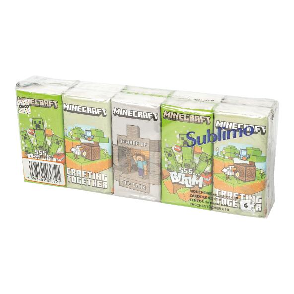 SUBLIMO(R) 				Bedruckte Taschentücher, 10er-Packung