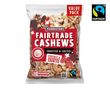 Forresters Fairtrade Roasted & Salted Cashews 1kg