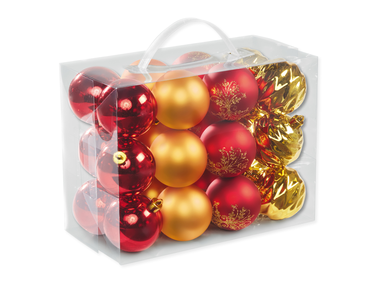Boules de Noël, lot de 24