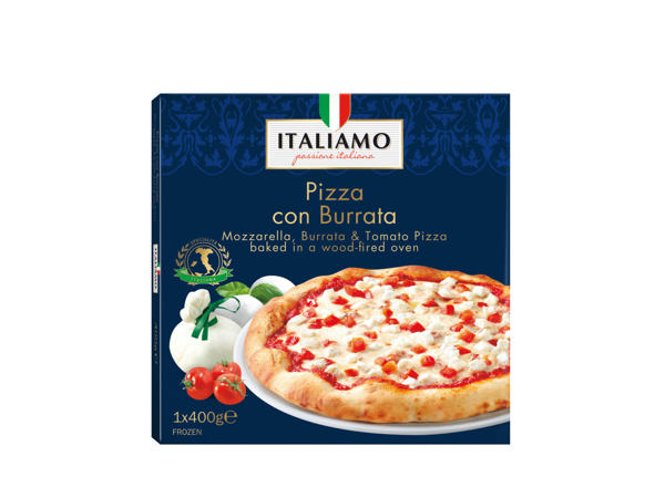 Pizza med burrata