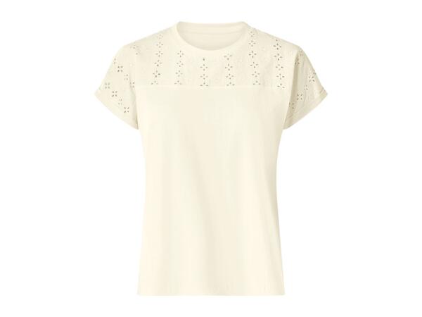 Ladies' White Cotton T-Shirt