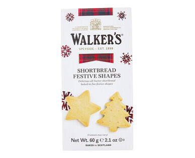 Walker's Shortbread Festive Shapes 60g