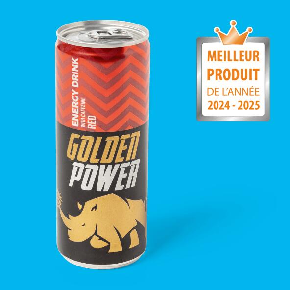 GOLDEN POWER(R) 				Energydrink Red