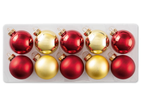 Christbaumschmuck, 10 oder 24 Stück