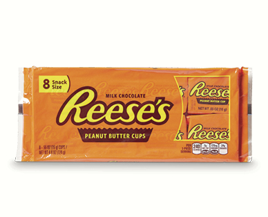 Reese's Peanut Butter Cups 8pk/124g, Nestlé Baby Ruth 6pk/110.5g or Nestlé Crunch 6pk/76.5g