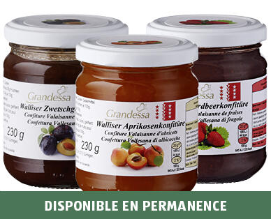 GRANDESSE 
 CONFITURES VALAISANNES