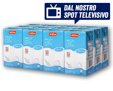 Latte UHT 1,5 % grassi MILFINA