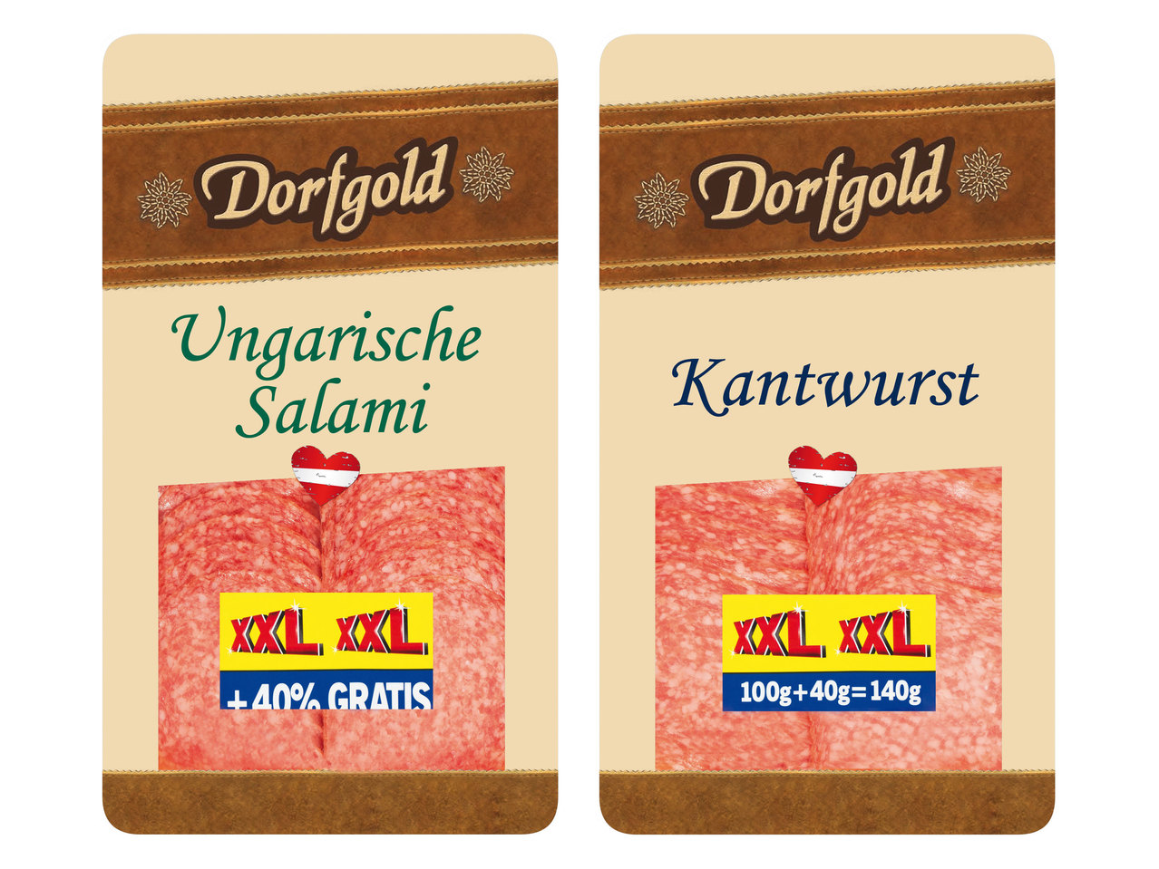 DORFGOLD Kantwurst/Ungarische Salami