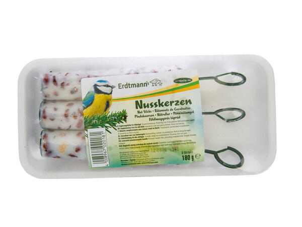 Bâtonnets de noix pour oiseaux