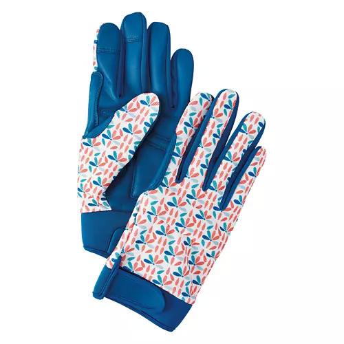 Touchscreen Gardening Gloves - Abstract Floral, M