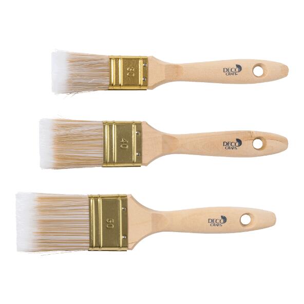 DECO CRAFT(R) 				Ensemble de pinceaux, 3 pcs