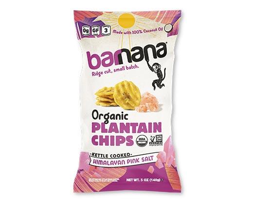 Barnana Organic Plantain Chips Lime or Pink Salt