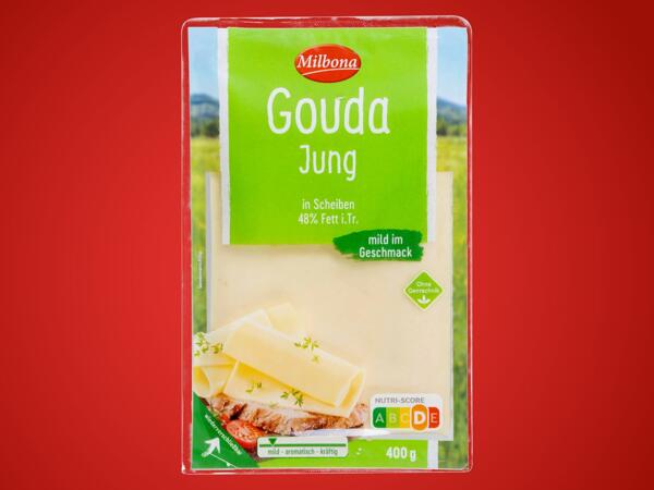 Gouda in Scheiben