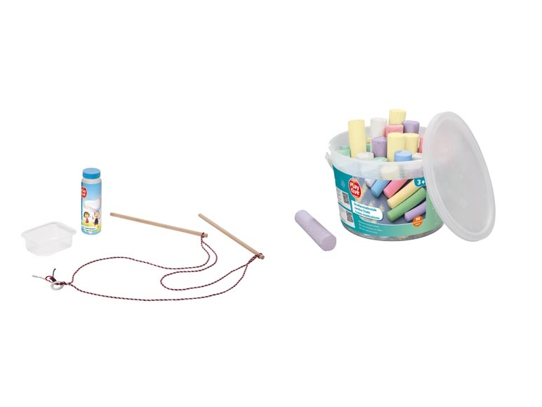 Jeu de bulles de savon XXL/ craies multicolores