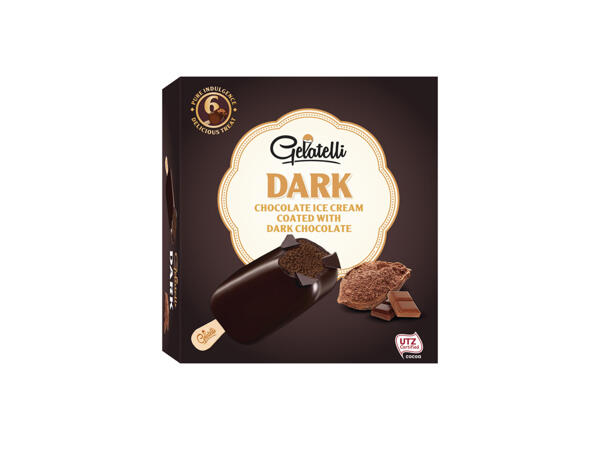 Glasspinnar mörk choklad