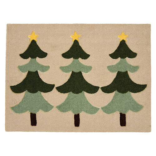 26" x 36" Holiday Artisan Accent Rug - Trees