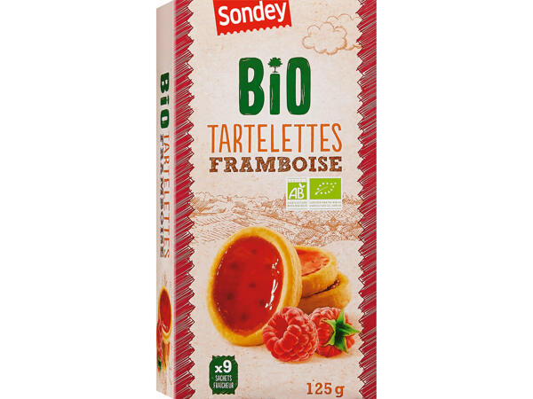 Tartelette aux framboises bio