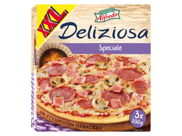 TRATTORIA ALFREDO Steinofenpizza Deliziosa Speciale 3x 330 g