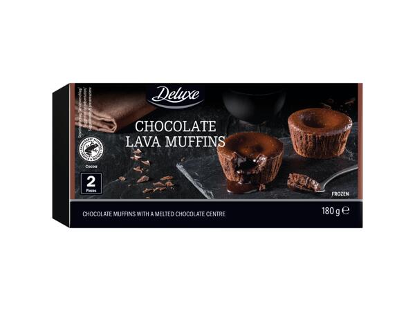 Chocolate lava muffins