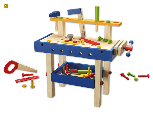 Holz Schminktisch/​Einkaufswagen/​Werkbank