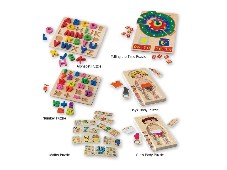 PLAYTIVE JUNIOR(R) Assorted Wooden Puzzles