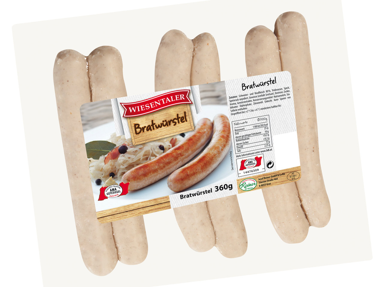 WIESENTALER Bratwüstel/Kasbratler