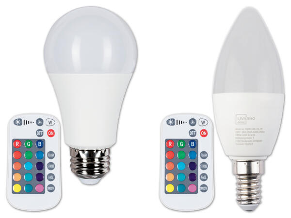 LED-Lampe mit Farbwechsel-Effekt