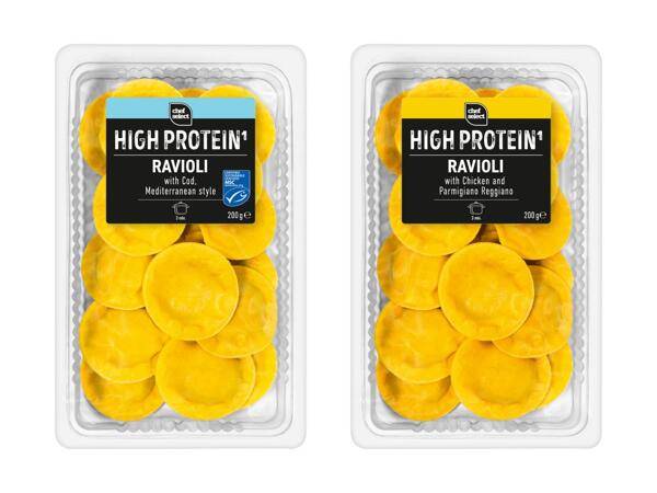 Ravioli riches en protéines