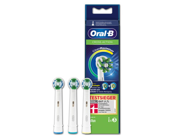 Oral-B Aufsteckbürste „Cross Action", 3 Stück