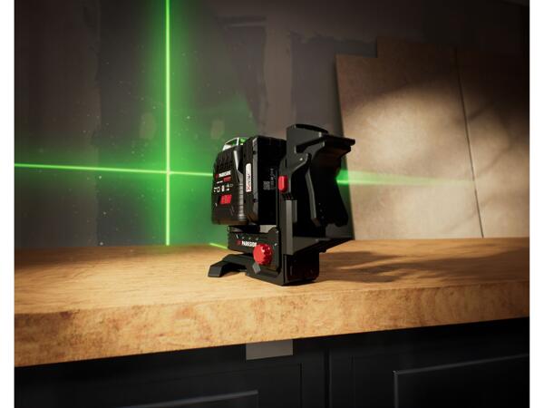 Cordless cross line laser